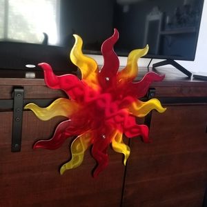 Wall art sun metal art plasma cut large 24" sun outdoor home decor accent sun